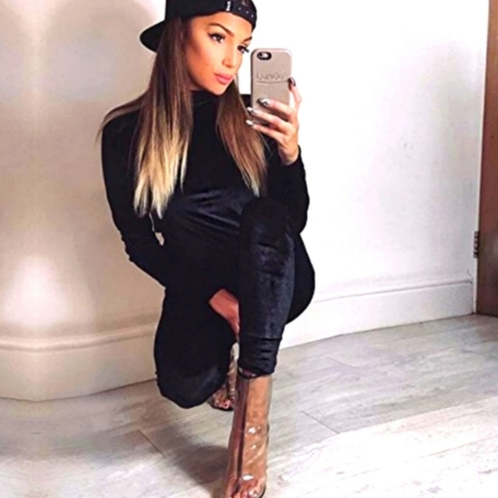 NEW: VELVET TWO PIECE JUMPSUIT SET